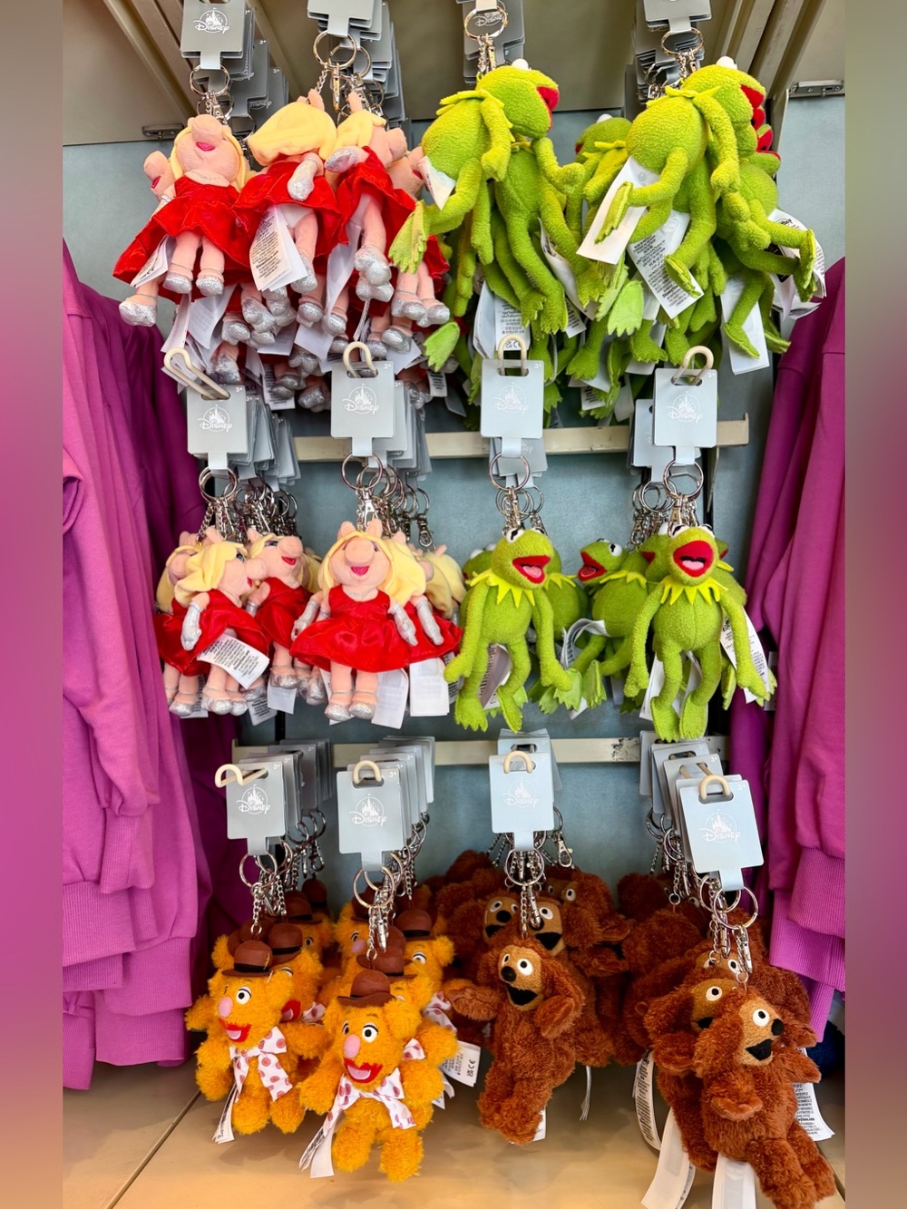 Disney Parks Kermit the Frog Plush Keychain Bag Charm The Muppets NEW IN- RARE